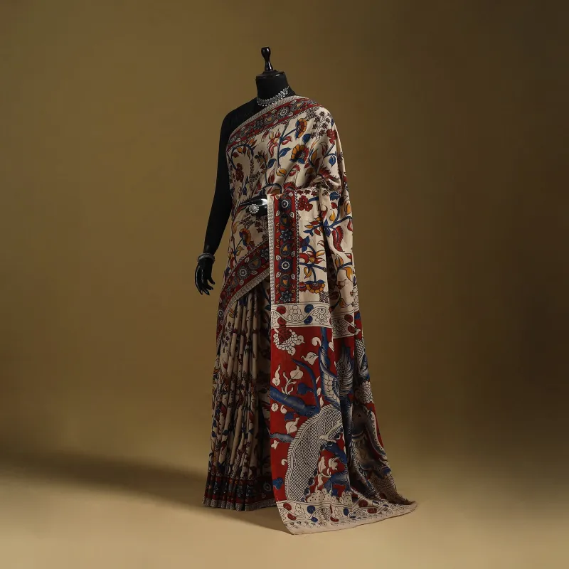 Printed Cotton Kalamkari Saree 02 sold by Itokri