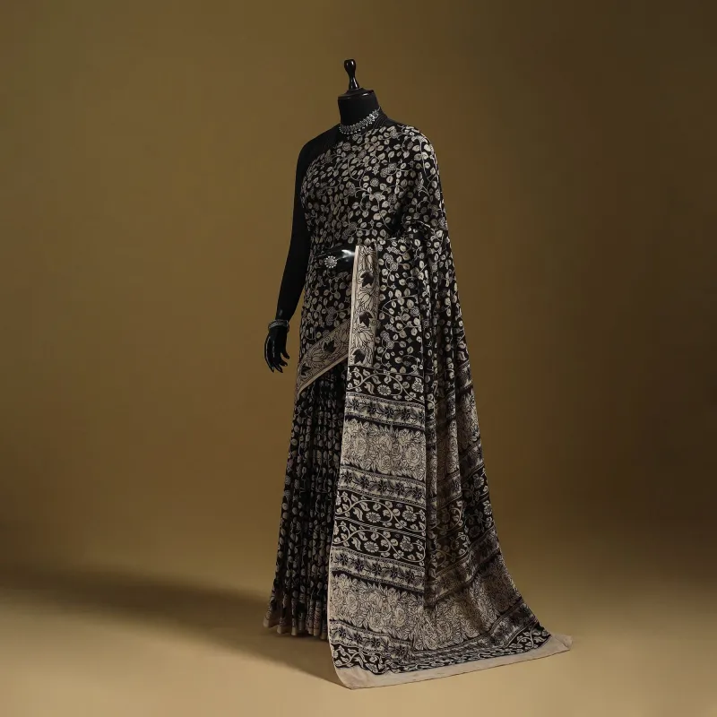 Printed Cotton Kalamkari Saree 09 sold by Itokri