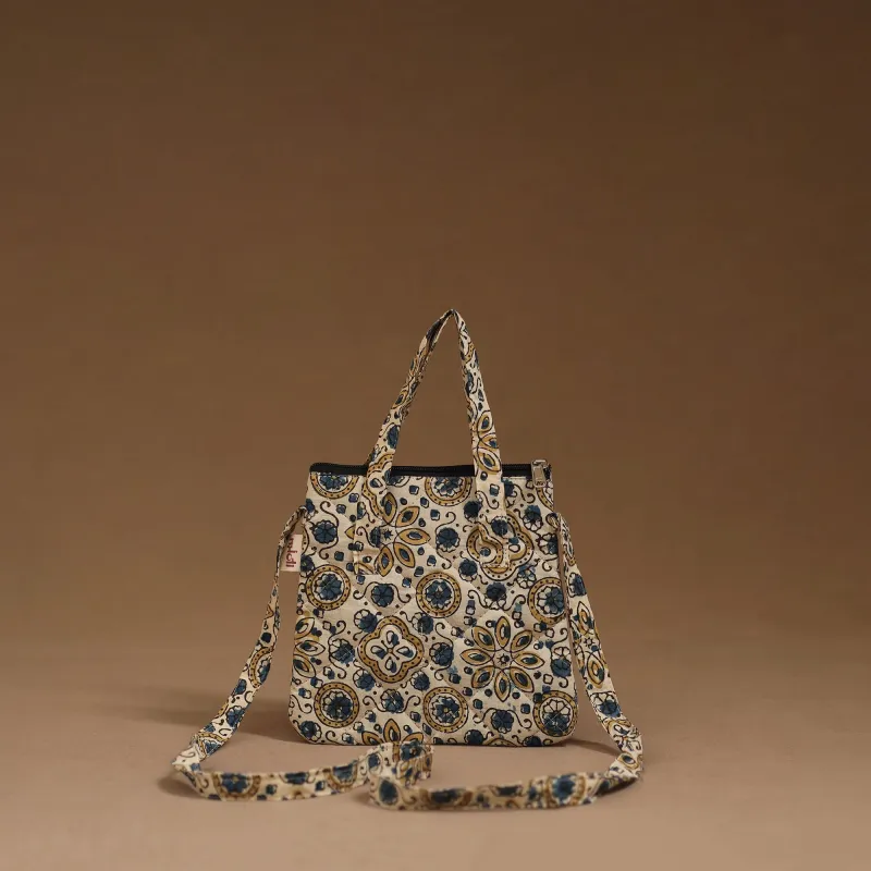 Beige - Handcrafted Quilted Sling Bag 26 sold by Itokri