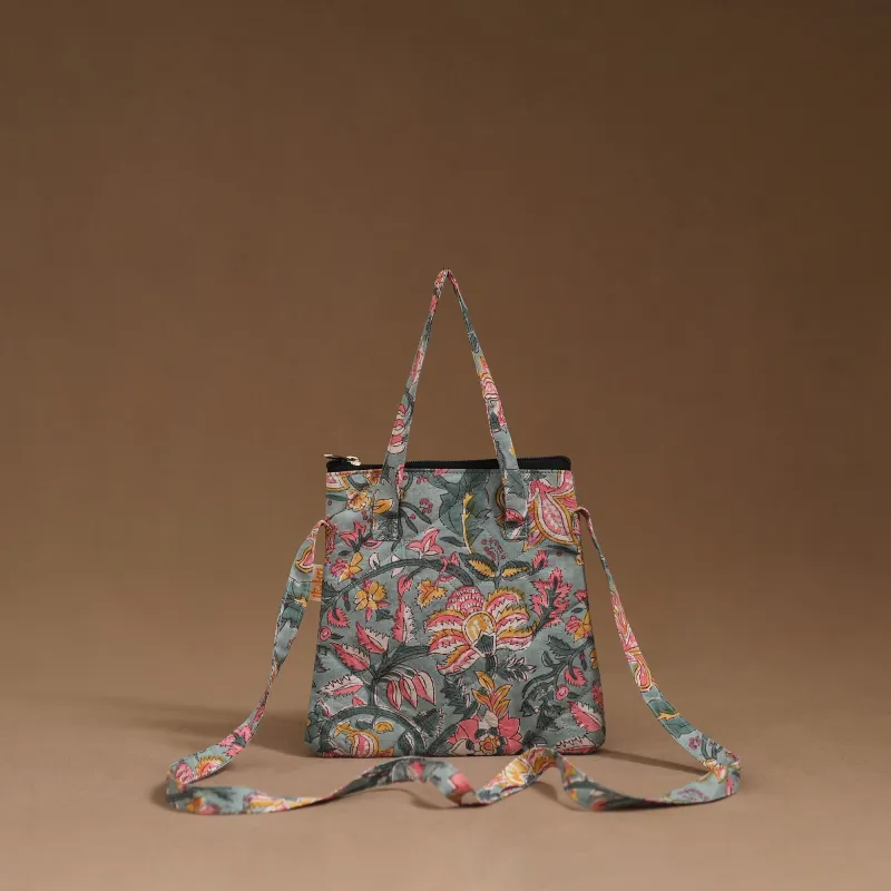 Grey - Handcrafted Quilted Sling Bag 04 sold by Itokri