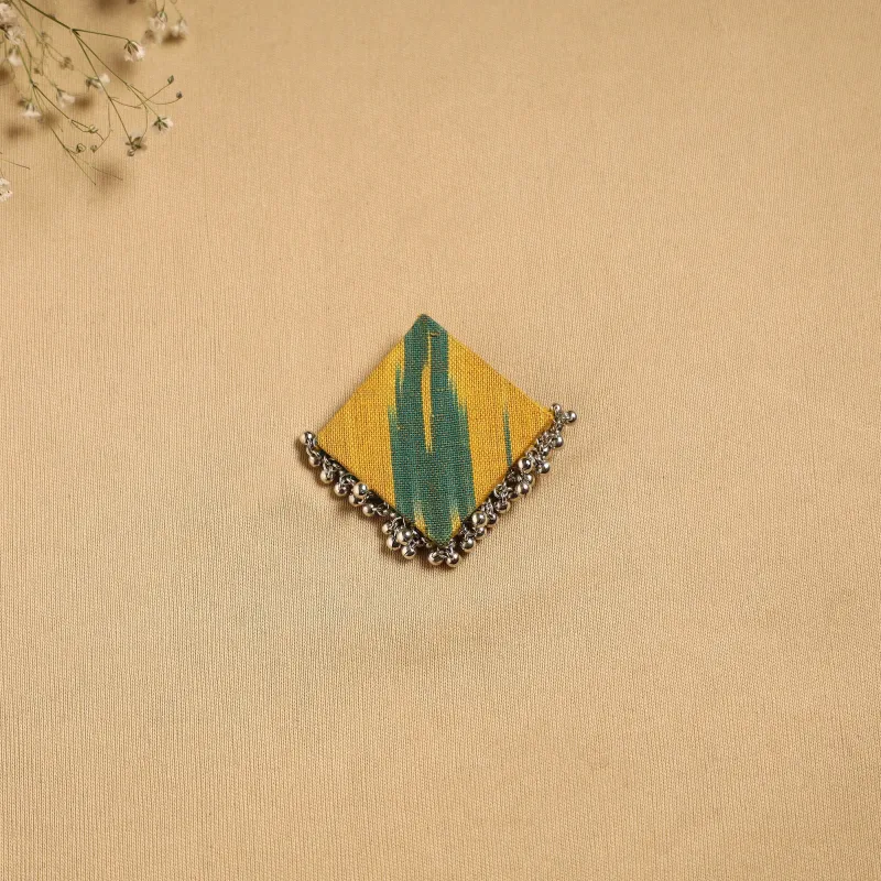 Yellow - Handmade Fabart Ghungroo Work Hair Clip 20 sold by Itokri