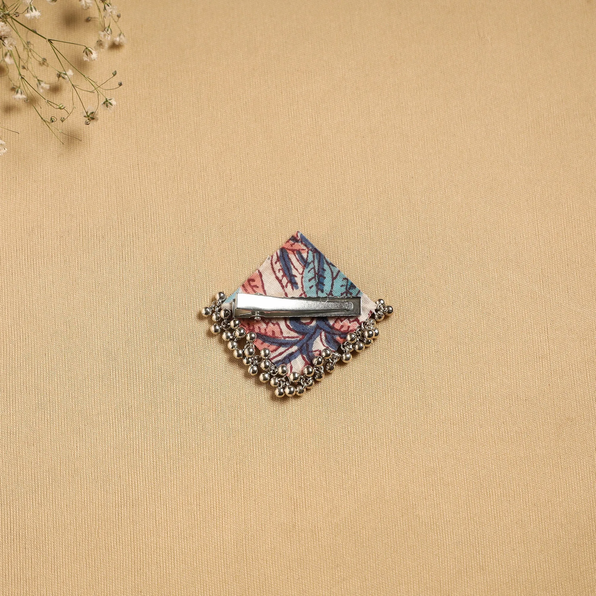 Blue - Handmade Fabart Ghungroo Work Hair Clip 14 sold by Itokri product image thumbnail 2