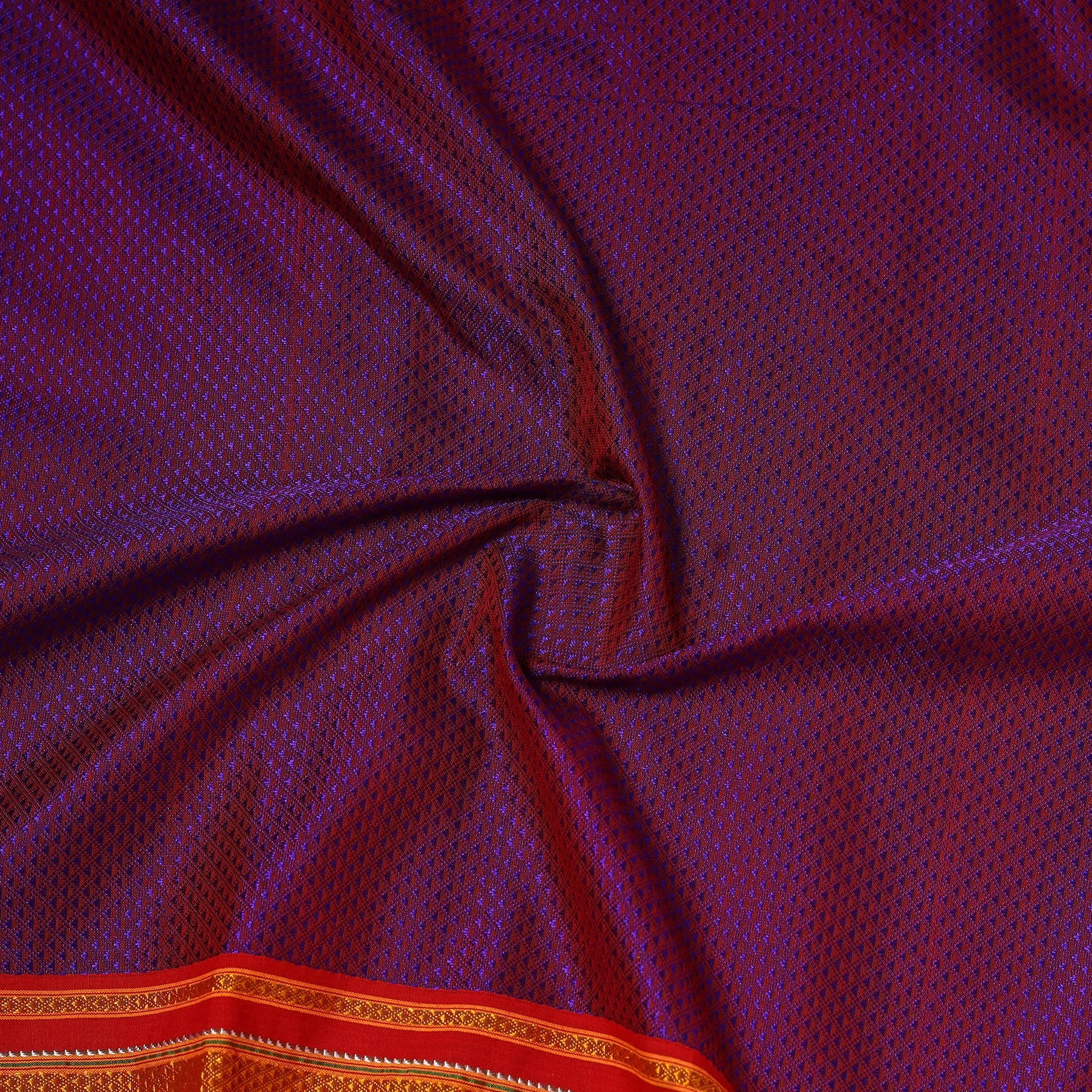 Purple - Karnataka Weave Cotton Khun Fabric 38 sold by Itokri product image thumbnail 3