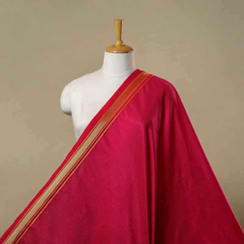 Pink - Karnataka Weave Cotton Khun Fabric 35 made by Itokri