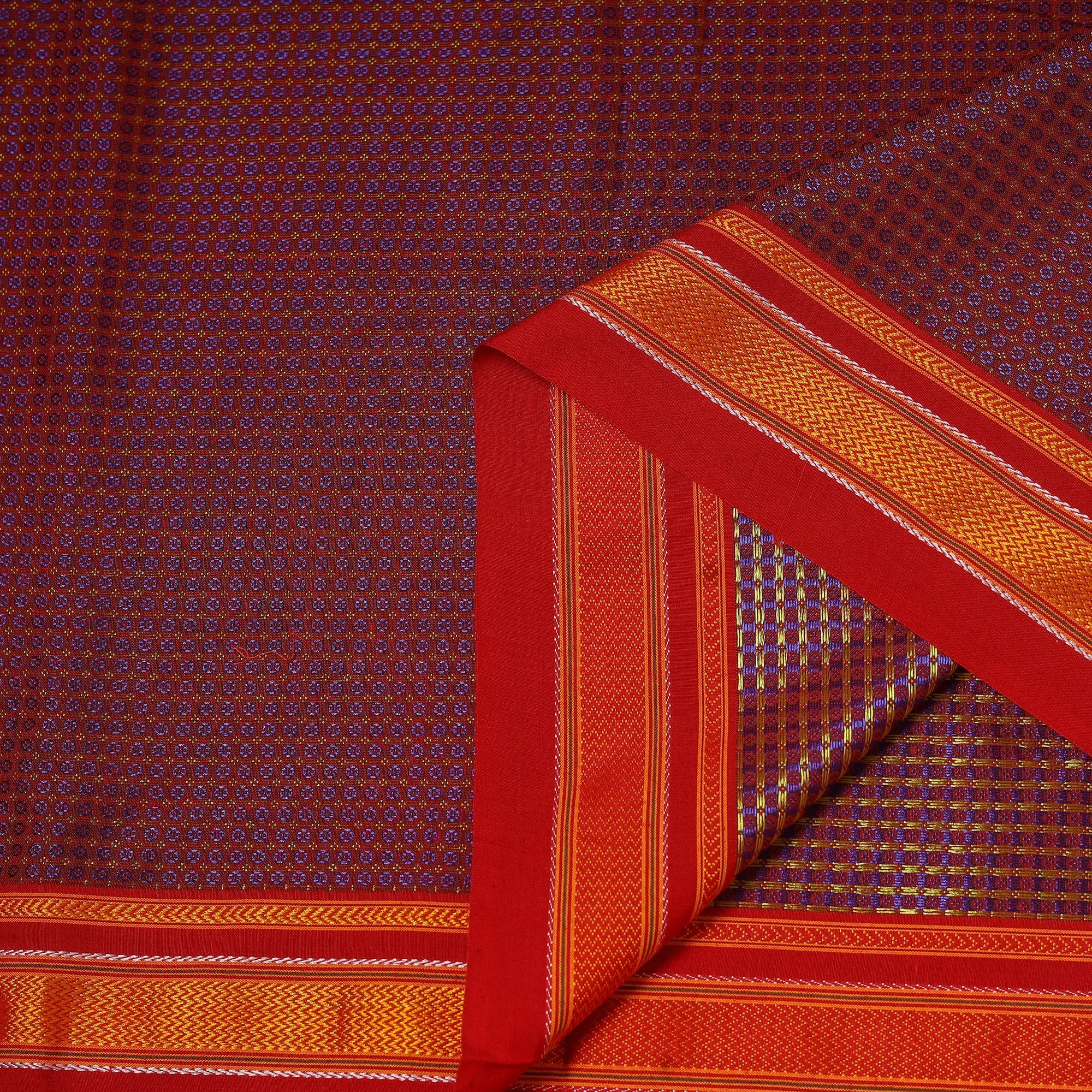 Pink - Karnataka Weave Cotton Khun Fabric 26 sold by Itokri product image thumbnail 4