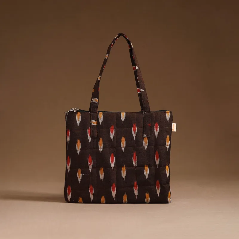 Brown - Handcrafted Quilted Handbag 25 sold by Itokri