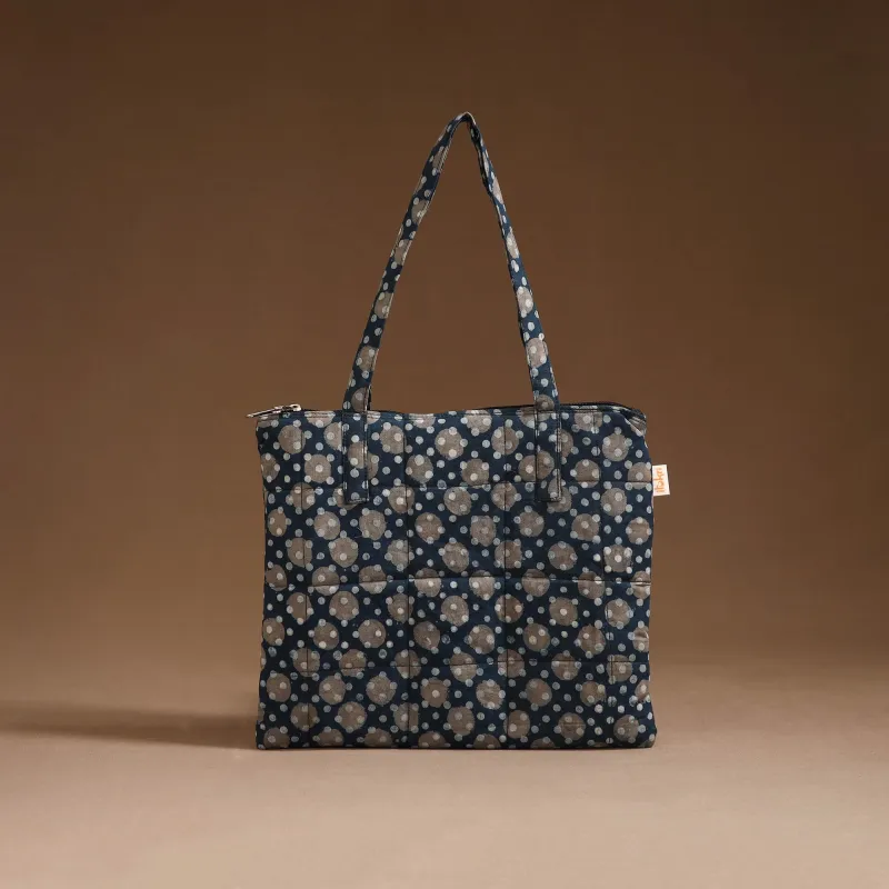 Blue - Handcrafted Quilted Handbag 13 sold by Itokri