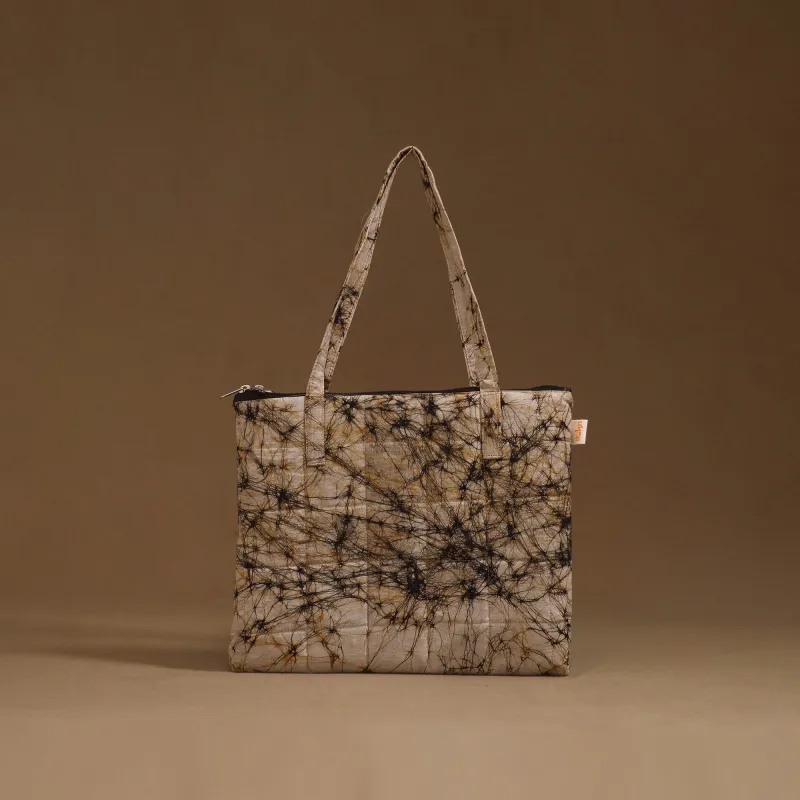 Beige - Handcrafted Quilted Handbag 27 sold by Itokri