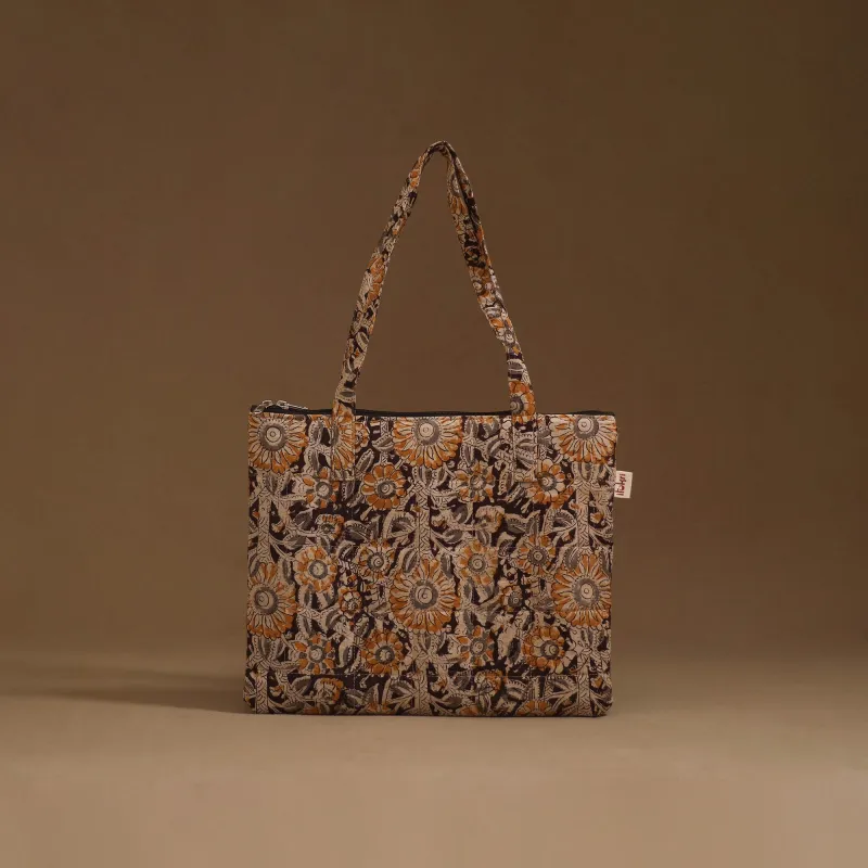 Black - Handcrafted Quilted Handbag 15 sold by Itokri