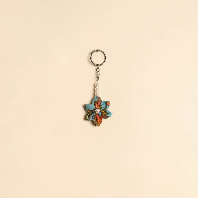 Beaded Fabart Flower Keychain 38 sold by Itokri