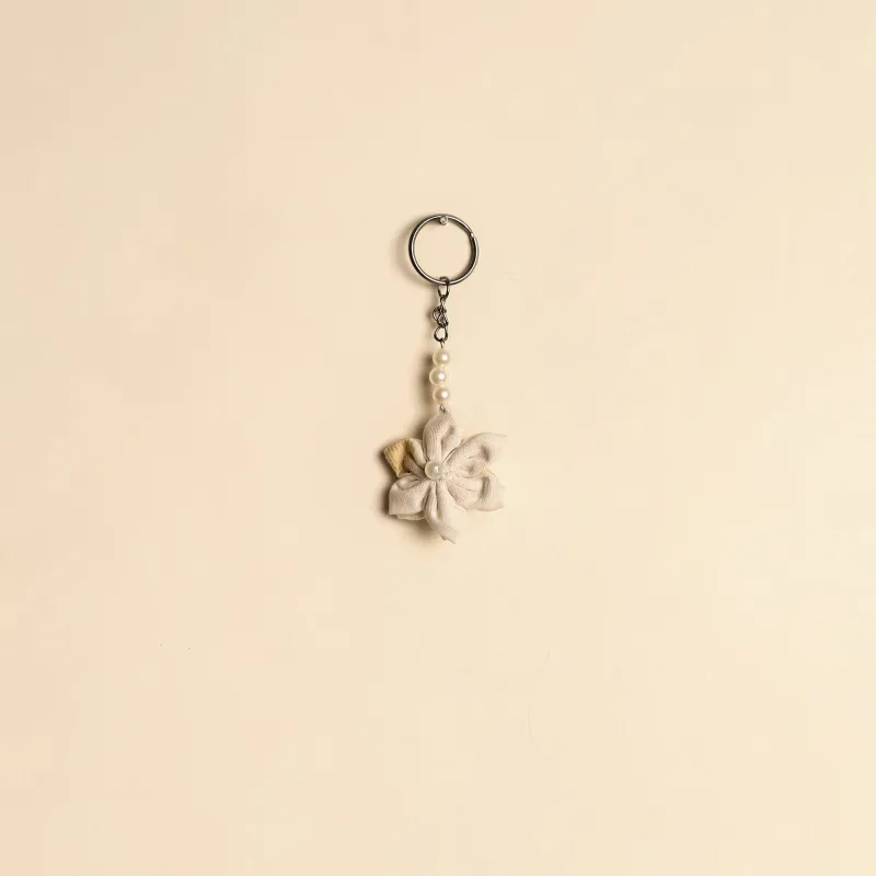 Beaded Fabart Flower Keychain 37 sold by Itokri