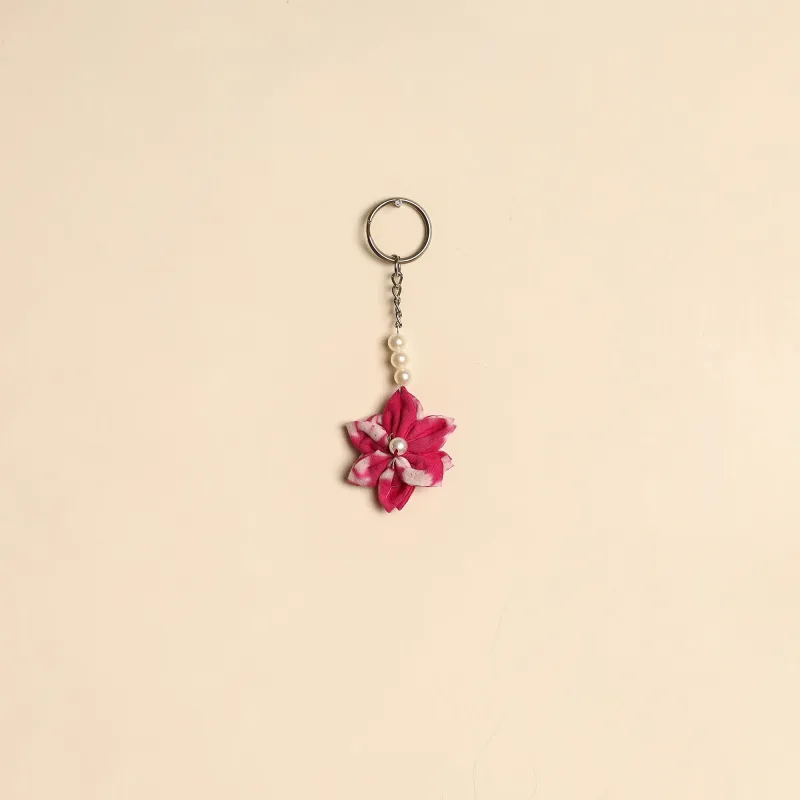 Beaded Fabart Flower Keychain 35 sold by Itokri