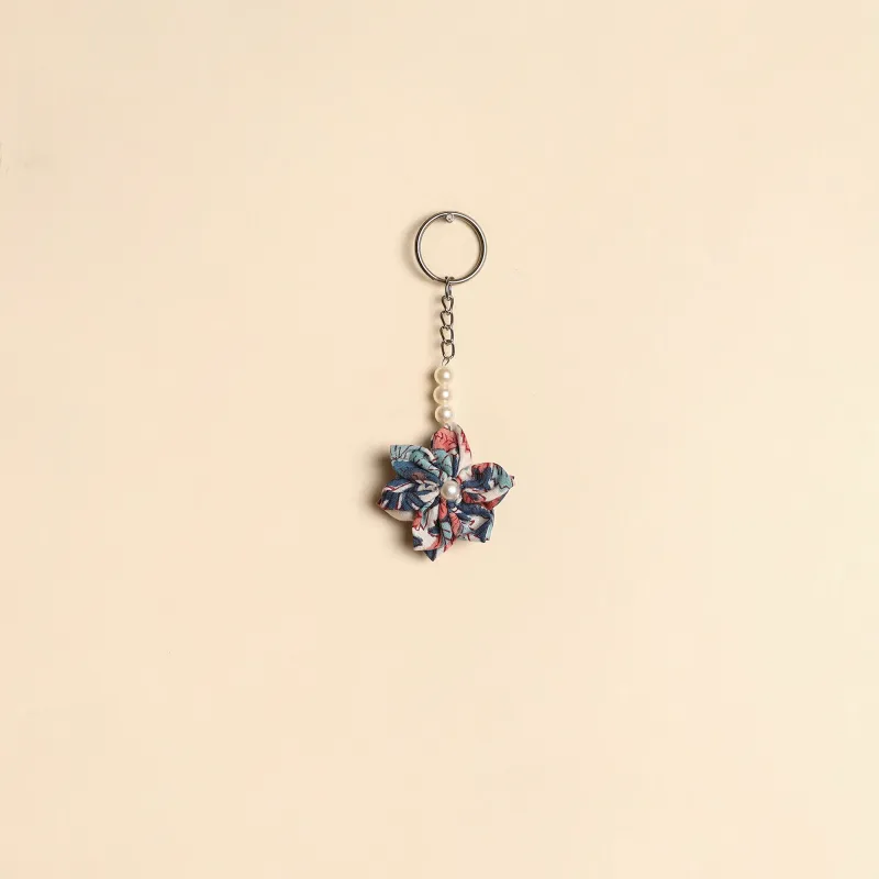 Beaded Fabart Flower Keychain 34 sold by Itokri