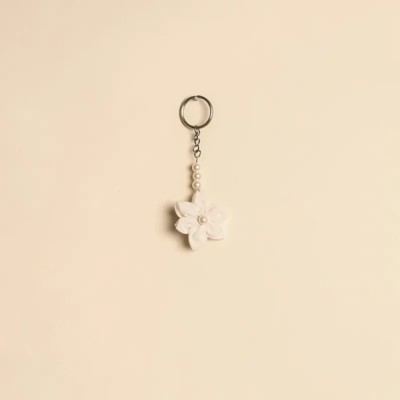 Beaded Fabart Flower Keychain 32 sold by Itokri