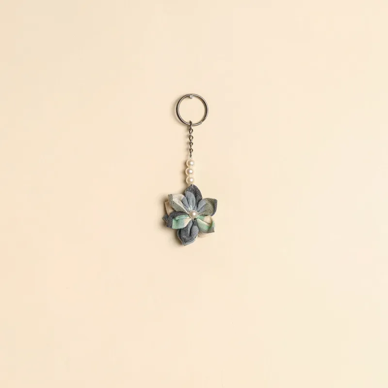Beaded Fabart Flower Keychain 31 sold by Itokri