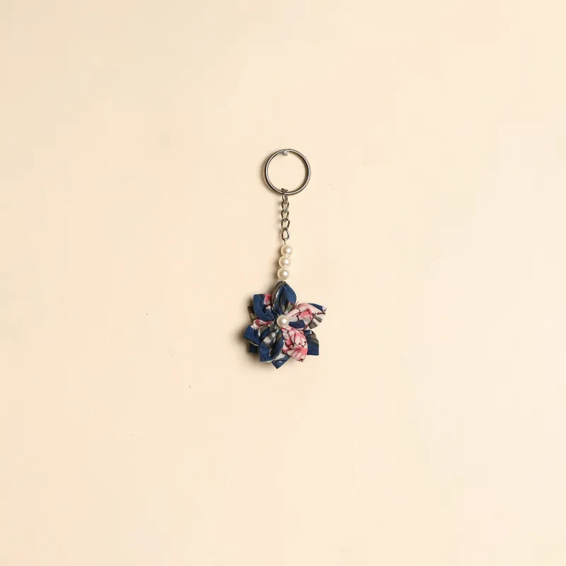 Beaded Fabart Flower Keychain 45 sold by Itokri