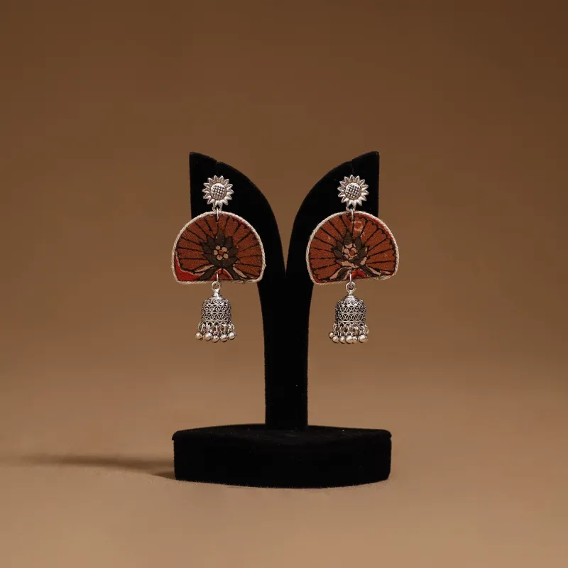 Brown - Vaishali GS Fabart Handmade Earrings sold by Itokri