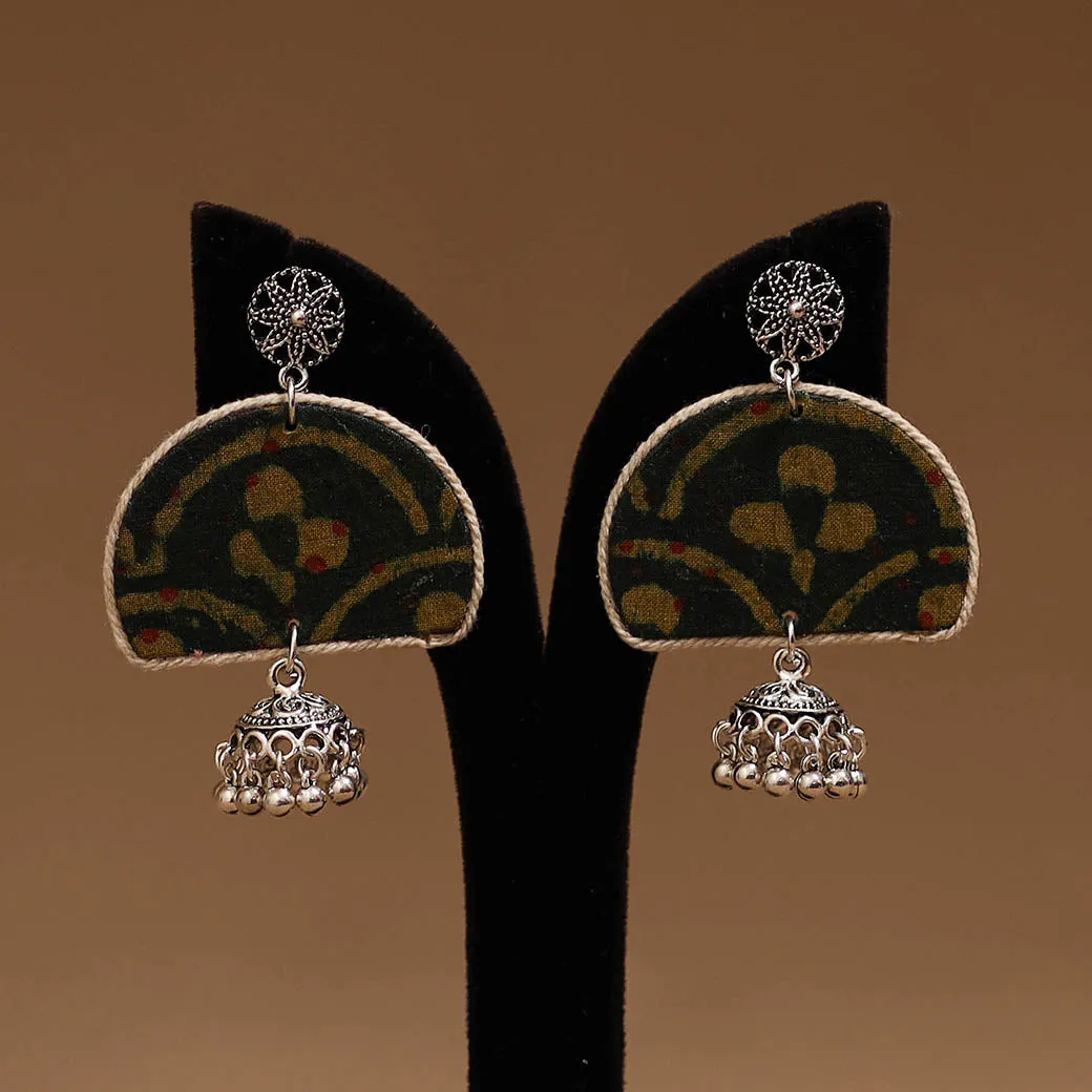 Black - Haniya GS Fabart Handmade Earrings sold by Itokri product image thumbnail 2