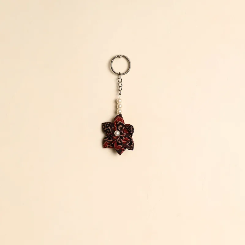 Beaded Fabart Flower Keychain 19 sold by Itokri