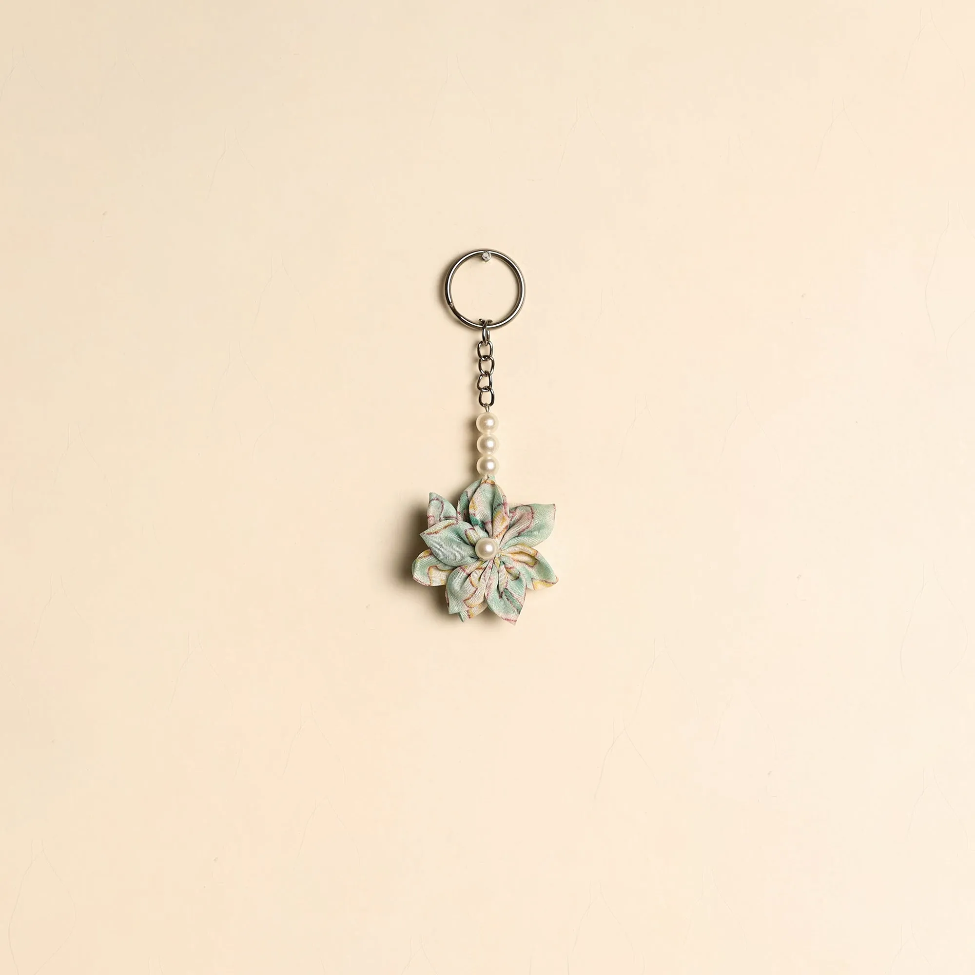 Beaded Fabart Flower Keychain 13 sold by Itokri