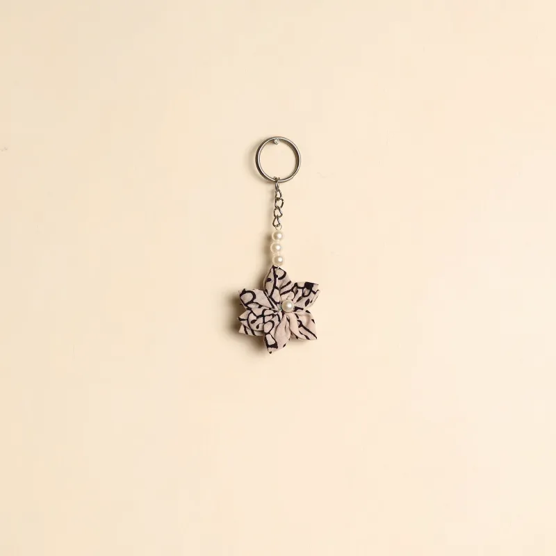 Beaded Fabart Flower Keychain 14 sold by Itokri