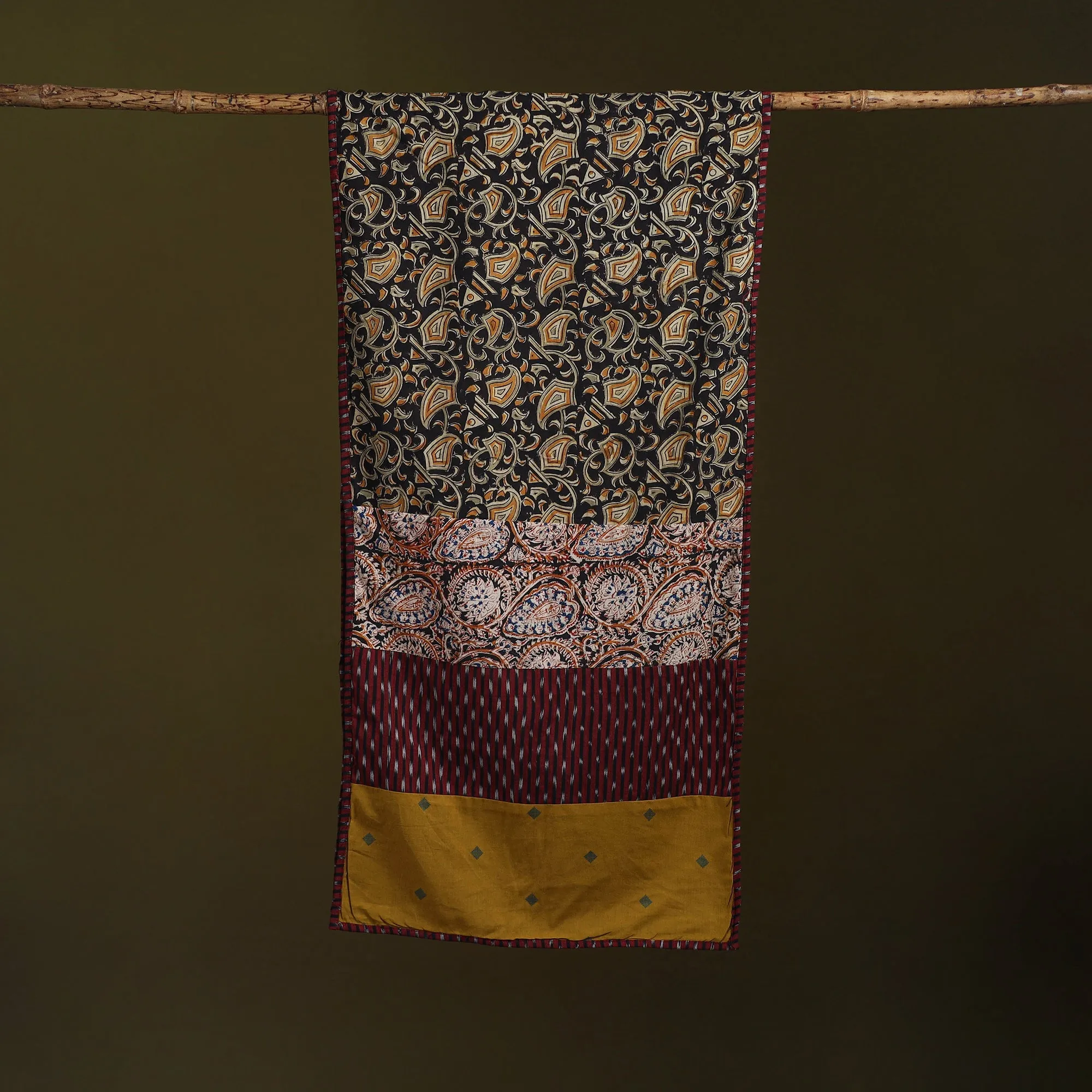 Hand-Stitched Cotton Patchwork Stole 34 sold by Itokri product image thumbnail 3