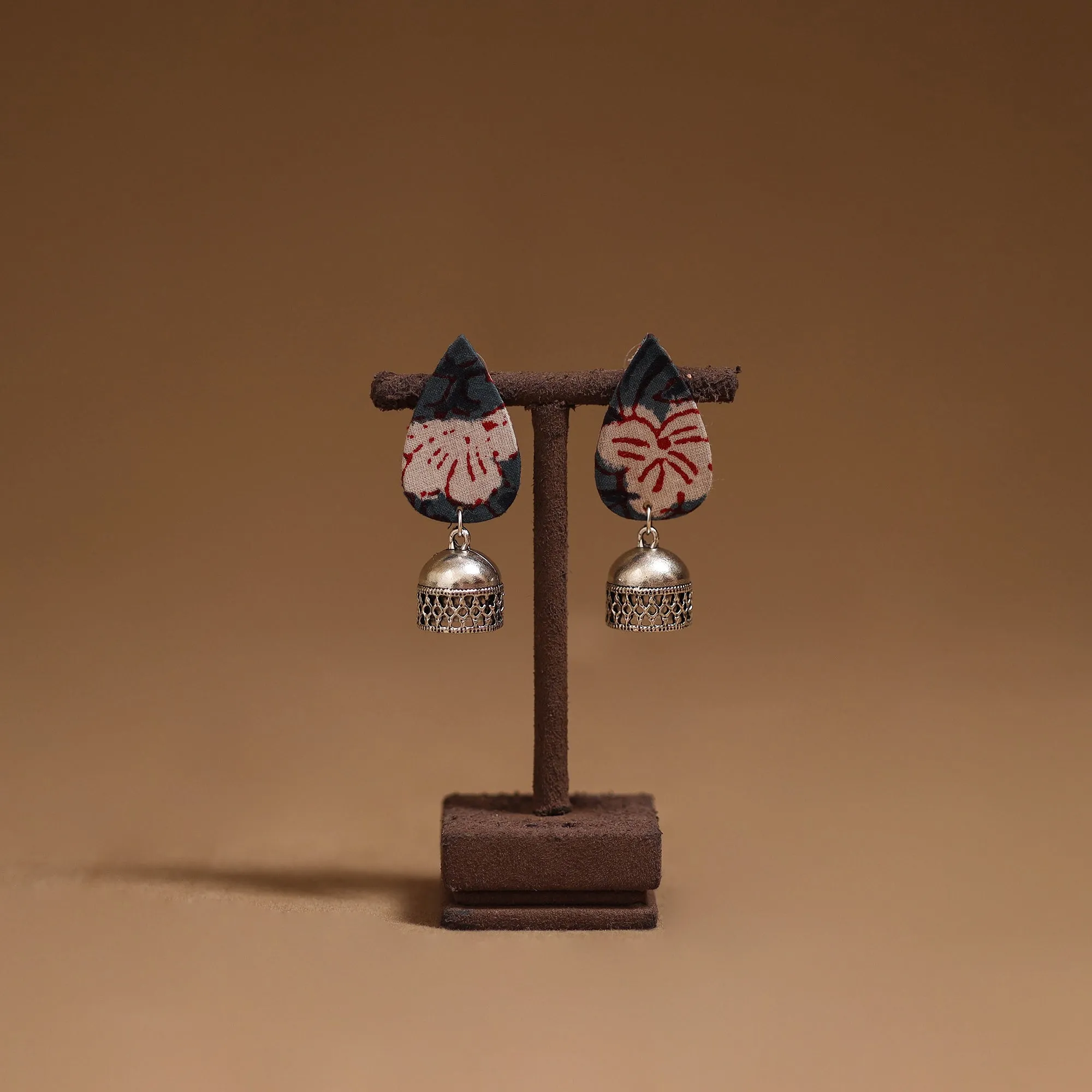 Blue - Muskaan GS Fabart Handmade Earrings sold by Itokri
