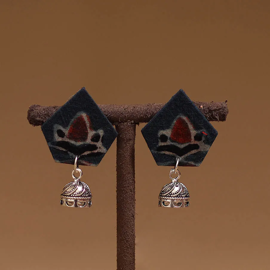 Blue - Reem GS Fabart Handmade Earrings sold by Itokri product image thumbnail 2