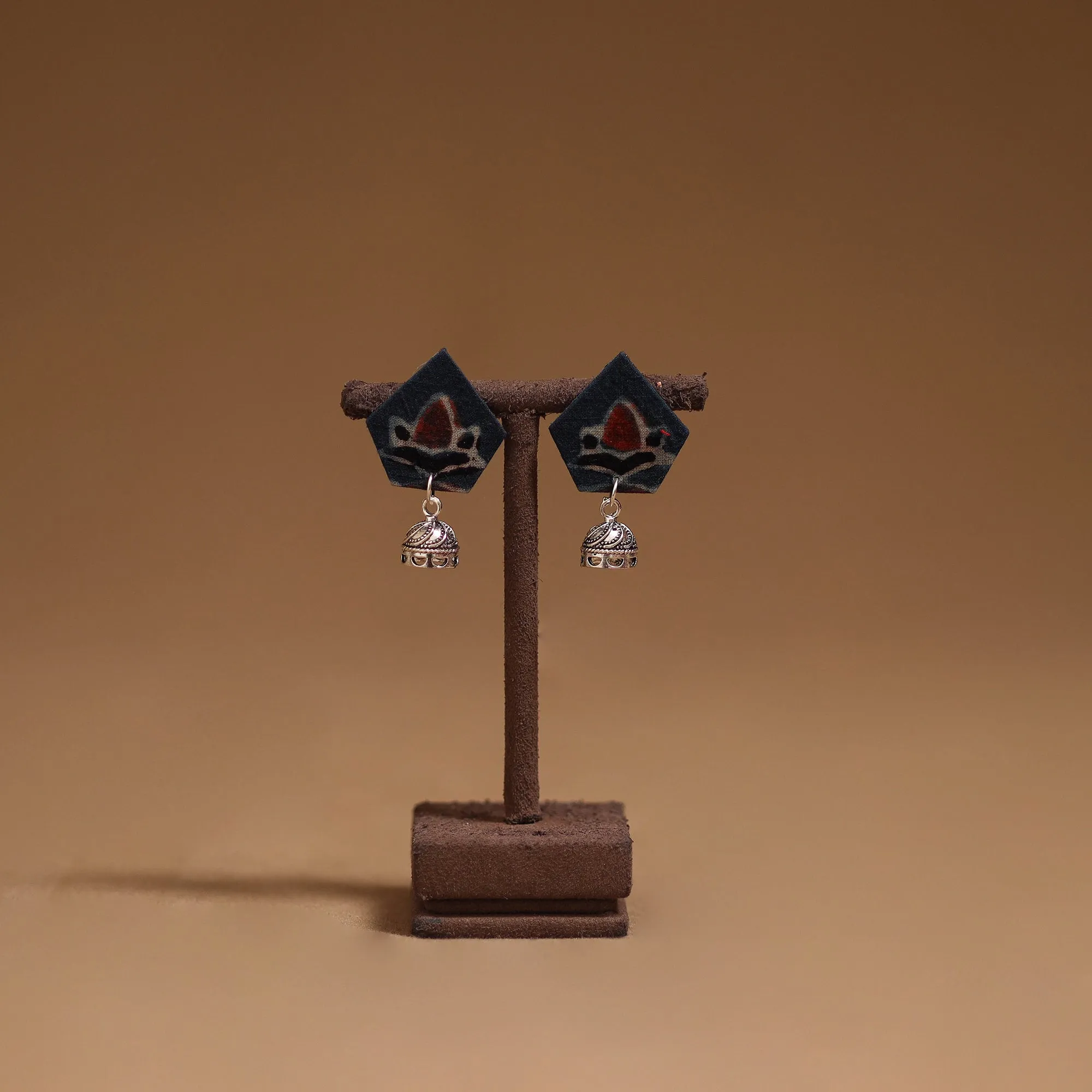 Blue - Reem GS Fabart Handmade Earrings sold by Itokri