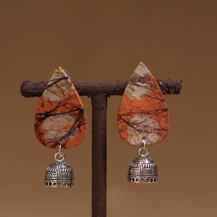 Orange - Yasmeen GS Fabart Handmade Earrings sold by Itokri product image thumbnail 2