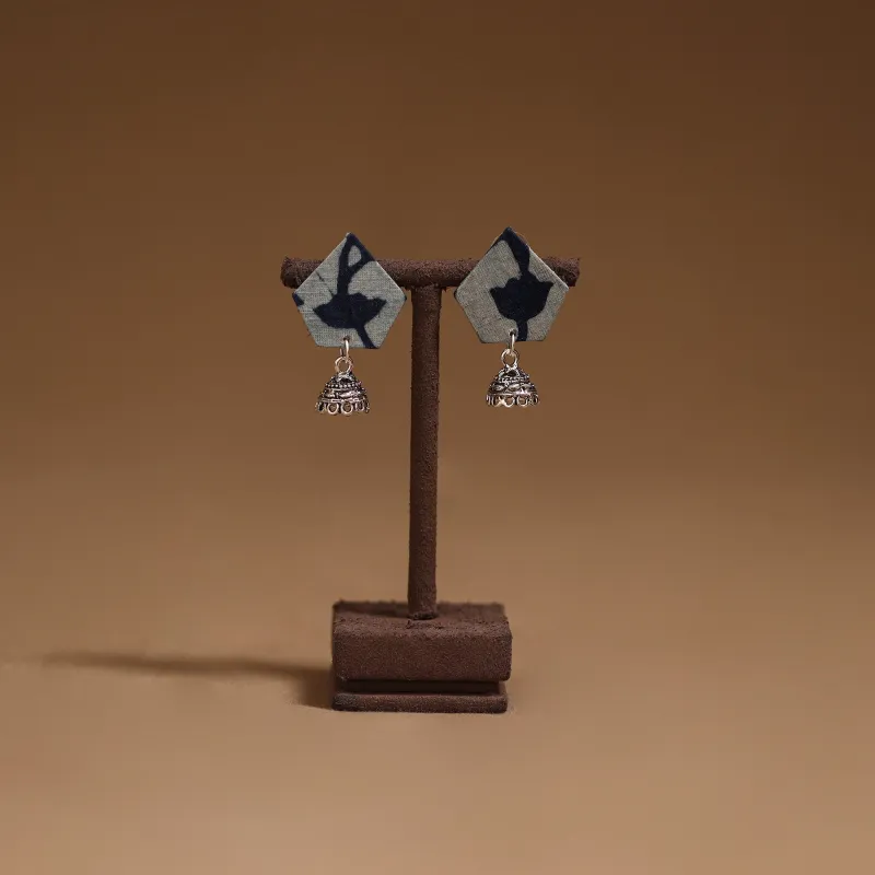 Blue - Arohi GS Fabart Handmade Earrings made by Itokri