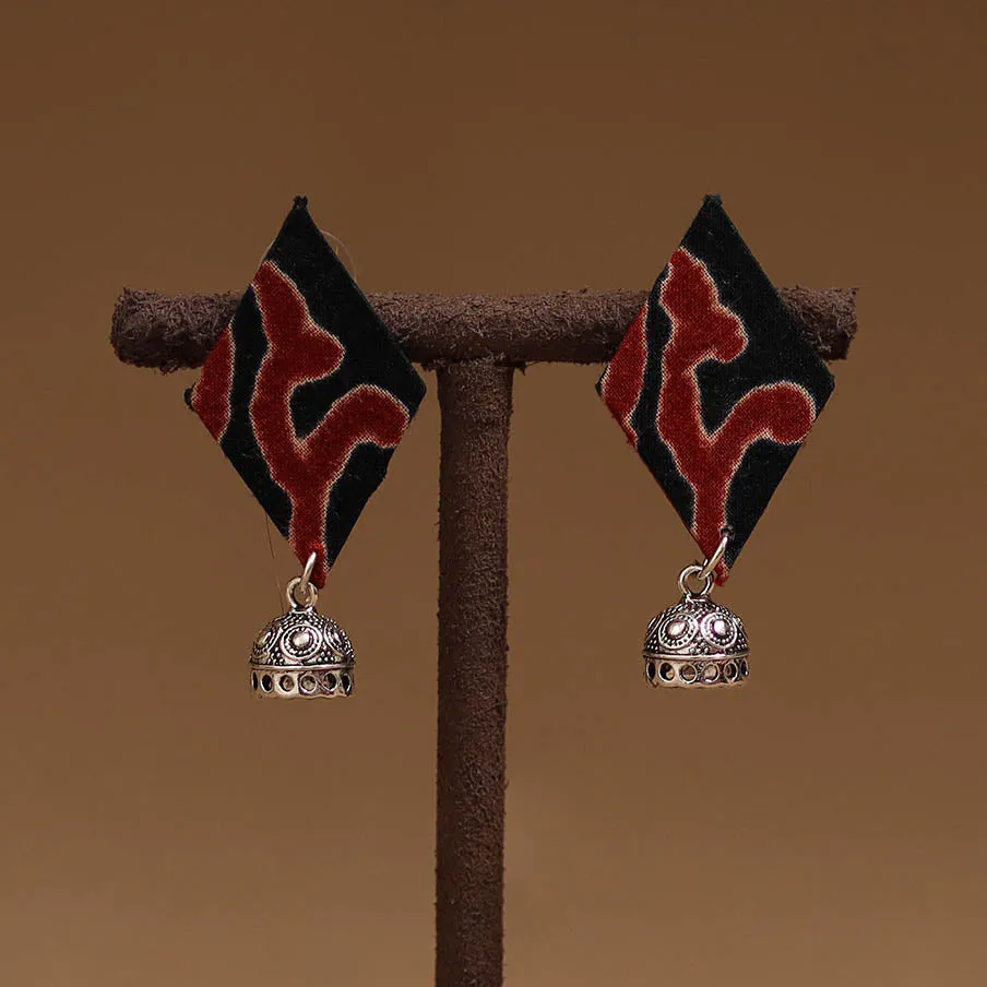 Black - Amaira GS Fabart Handmade Earrings sold by Itokri product image thumbnail 2