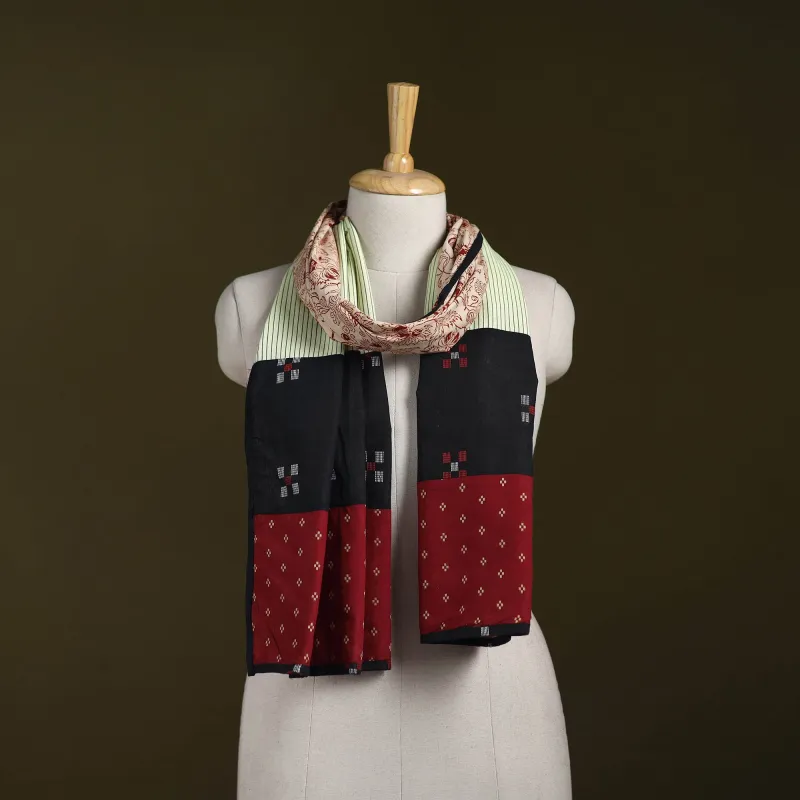 Multicolor - Hand-Stitched Cotton Patchwork Stole 20 made by Itokri