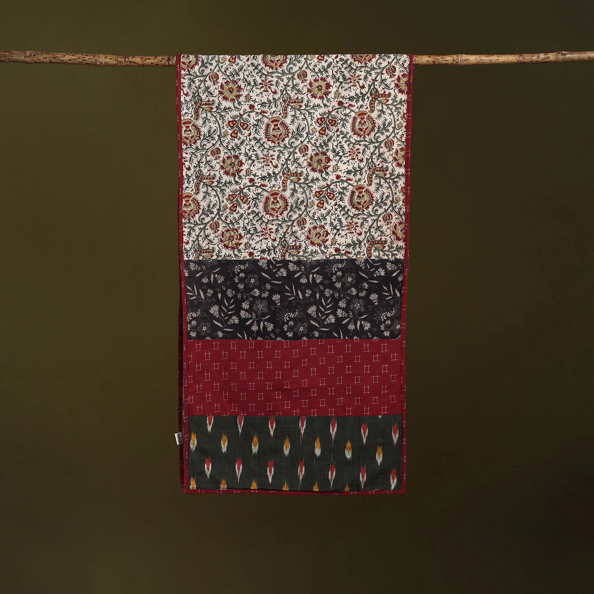 Multicolor - Hand-Stitched Cotton Patchwork Stole 14 sold by Itokri product image thumbnail 3