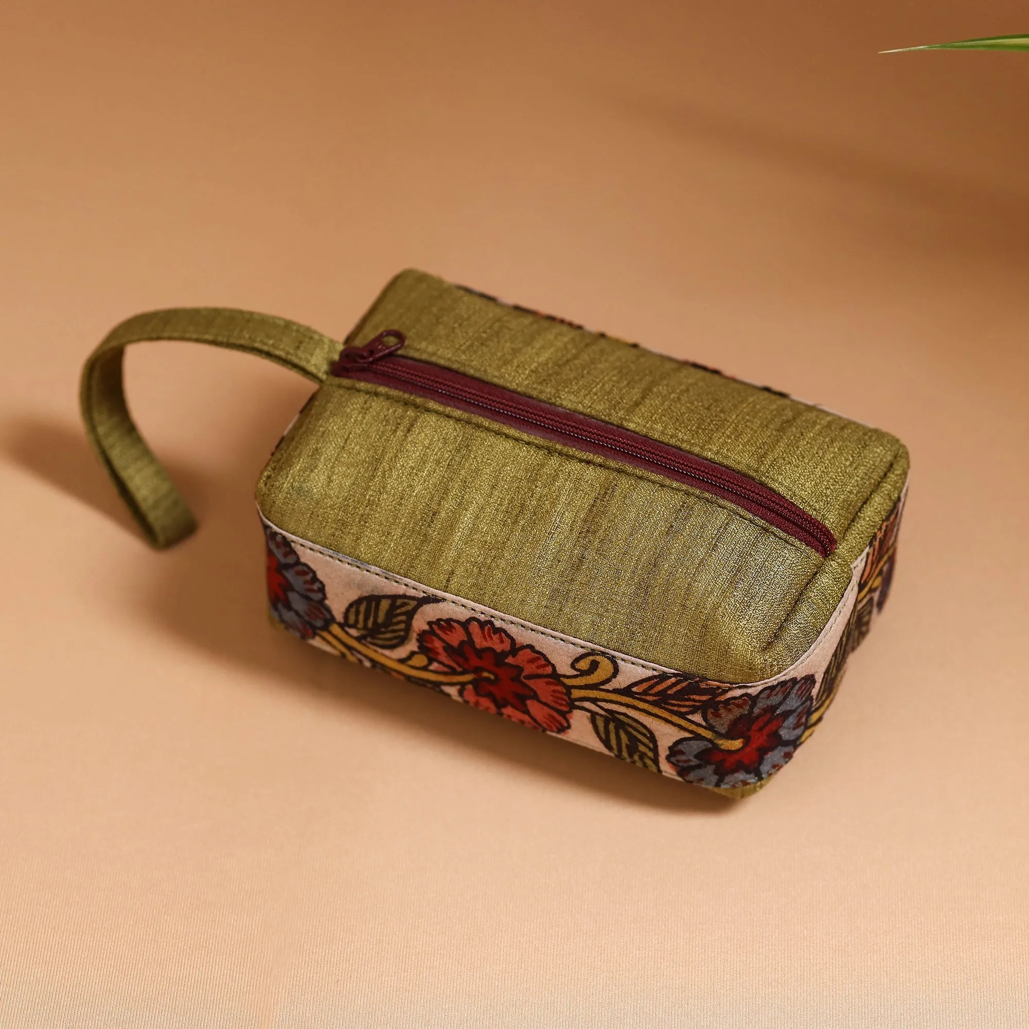 Natural Dyed Handpainted Kalamkari Multipurpose Cosmetic/Toiletry Bag 23 sold by Itokri product image thumbnail 2