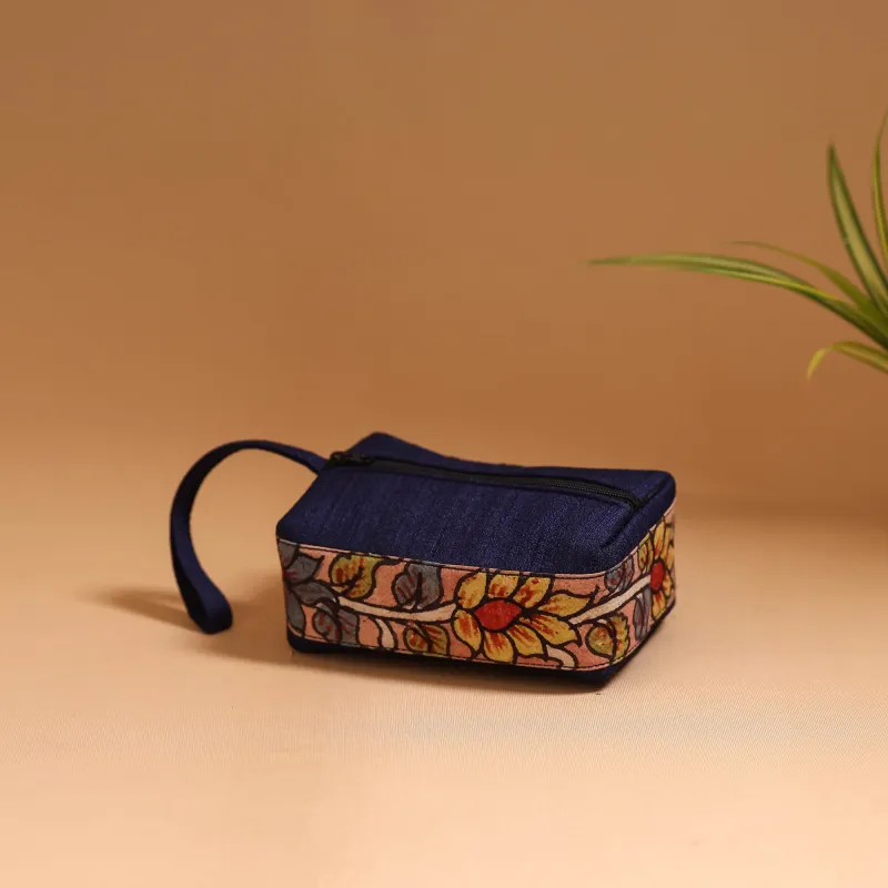 Natural Dyed Handpainted Kalamkari Multipurpose Cosmetic/Toiletry Bag 21 sold by Itokri