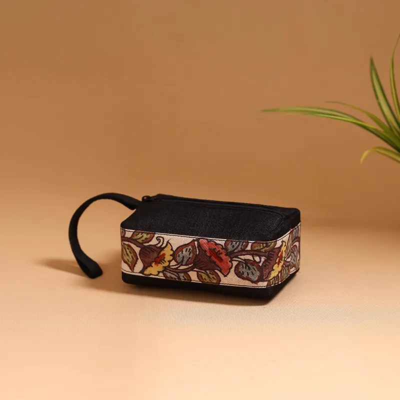 Natural Dyed Handpainted Kalamkari Multipurpose Cosmetic/Toiletry Bag 19 sold by Itokri