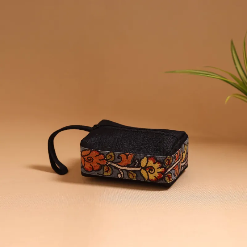 Natural Dyed Handpainted Kalamkari Multipurpose Cosmetic/Toiletry Bag 11 sold by Itokri