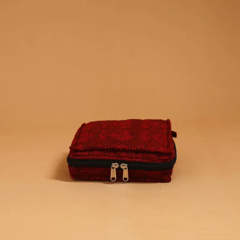 Handmade 4 Pockets Quilted Jewellery Bag 28 sold by Itokri