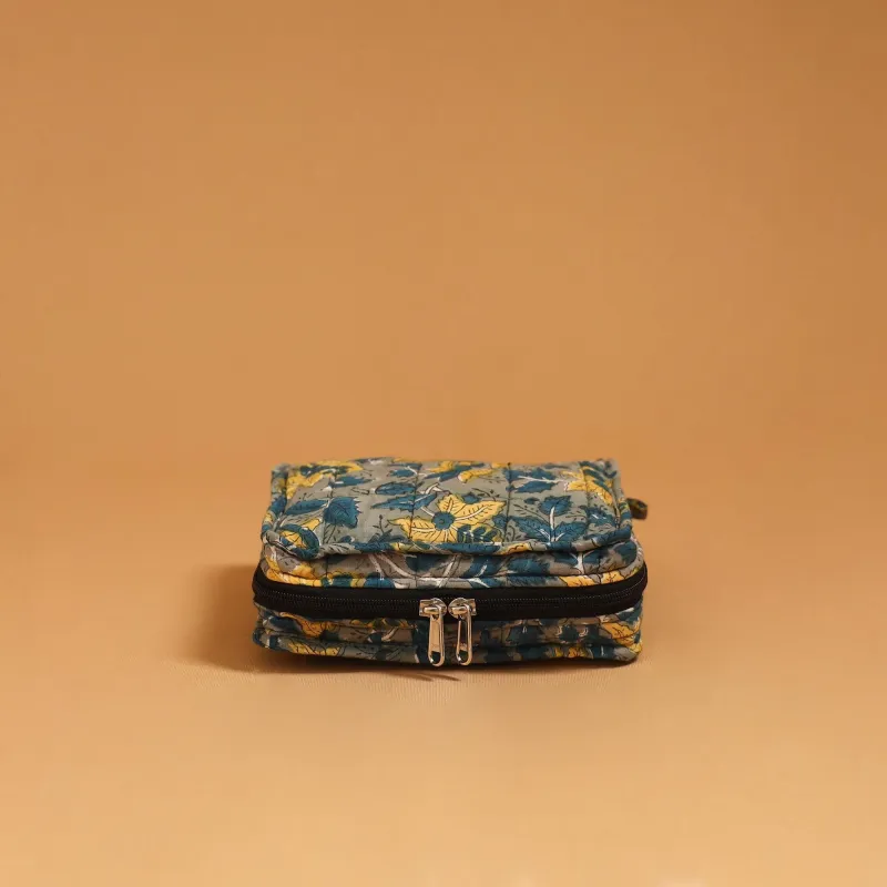 Handmade 4 Pockets Quilted Jewellery Bag 18 sold by Itokri