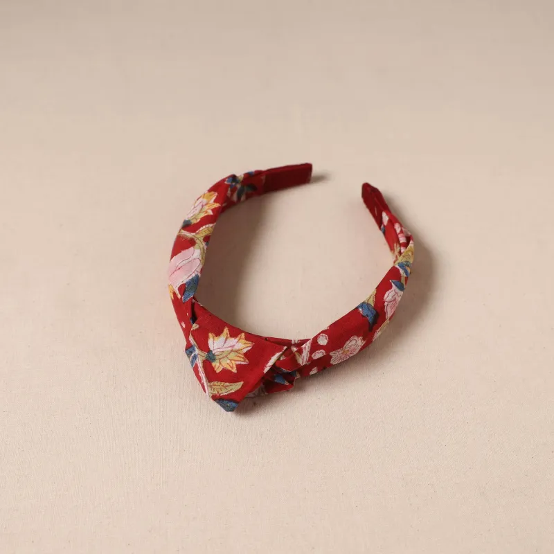 Red - Fabart Knotted Hair Band 11 sold by Itokri