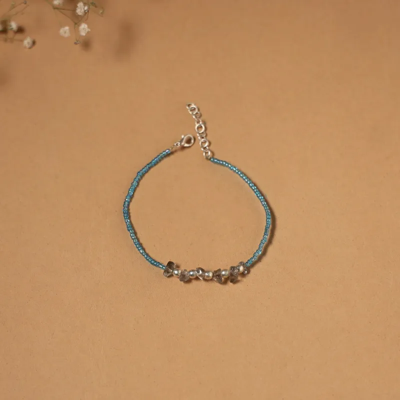 Handmade GS Bead Work Anklet 07 sold by Itokri