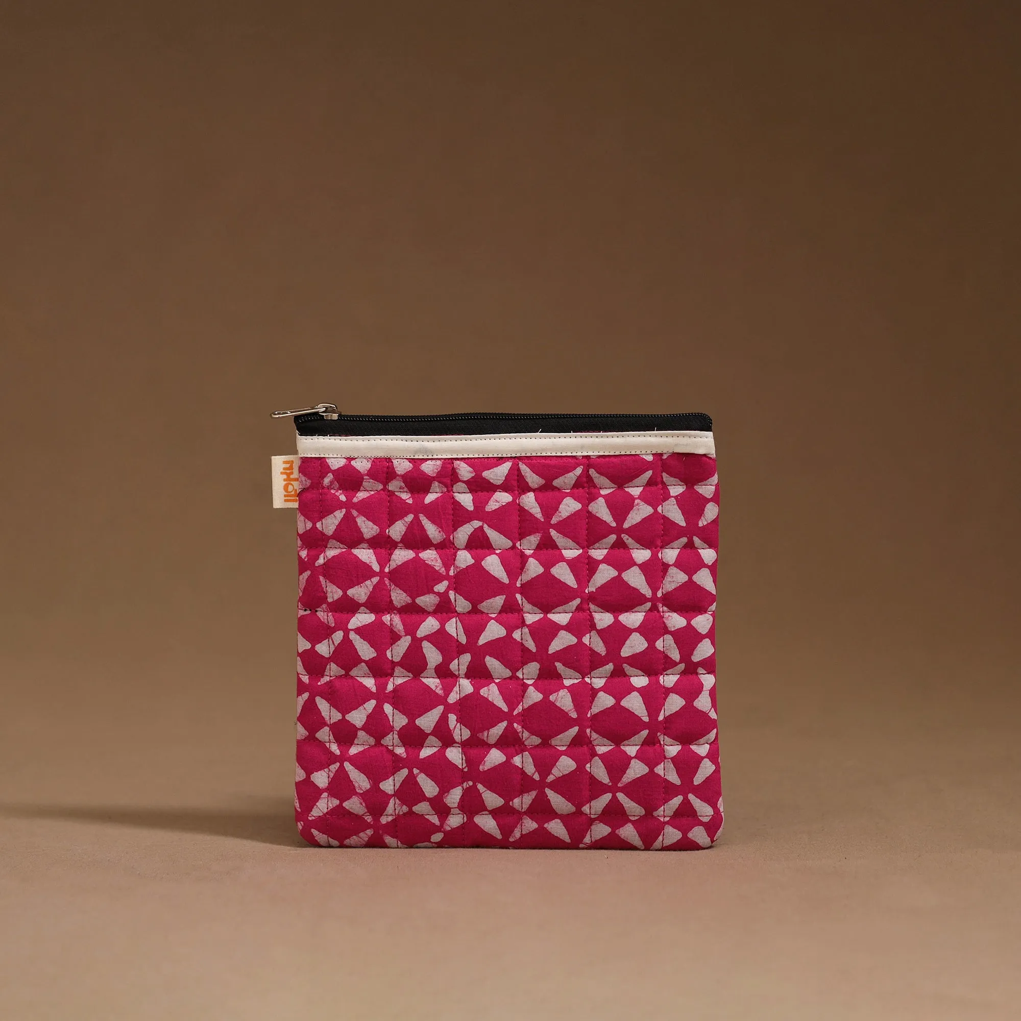 Pink - Handmade Quilted Utility Pouch 15 sold by Itokri