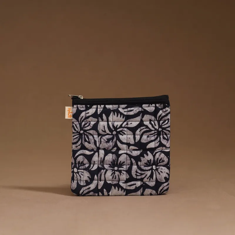 Blue - Handmade Quilted Utility Pouch 16 sold by Itokri