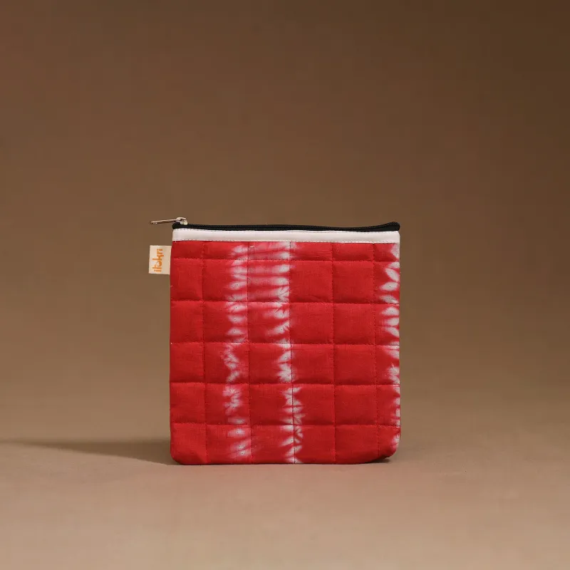 Red - Handmade Quilted Utility Pouch 49 made by Itokri