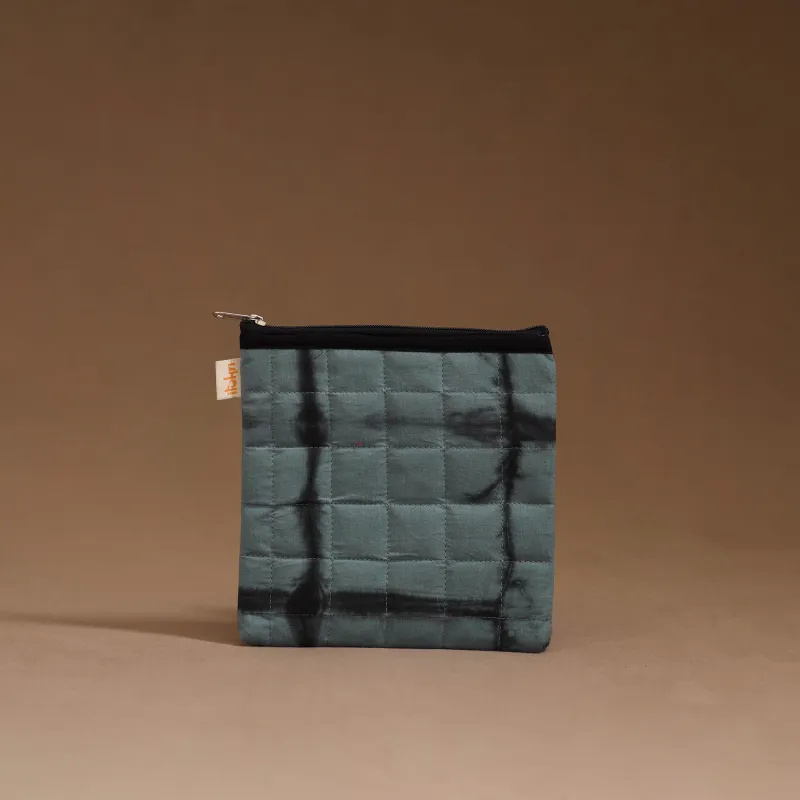 Grey - Handmade Quilted Utility Pouch 47 made by Itokri