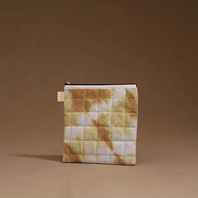 Brown - Handmade Quilted Utility Pouch 41 sold by Itokri