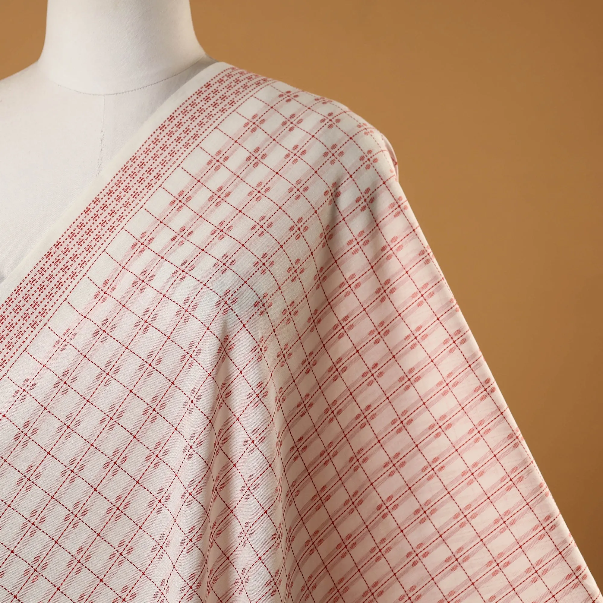 White - Prewashed Cotton Jacquard Fabric 34 sold by Itokri product image thumbnail 2