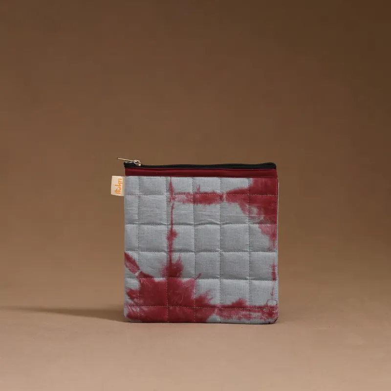 Grey - Handmade Quilted Utility Pouch 36 made by Itokri