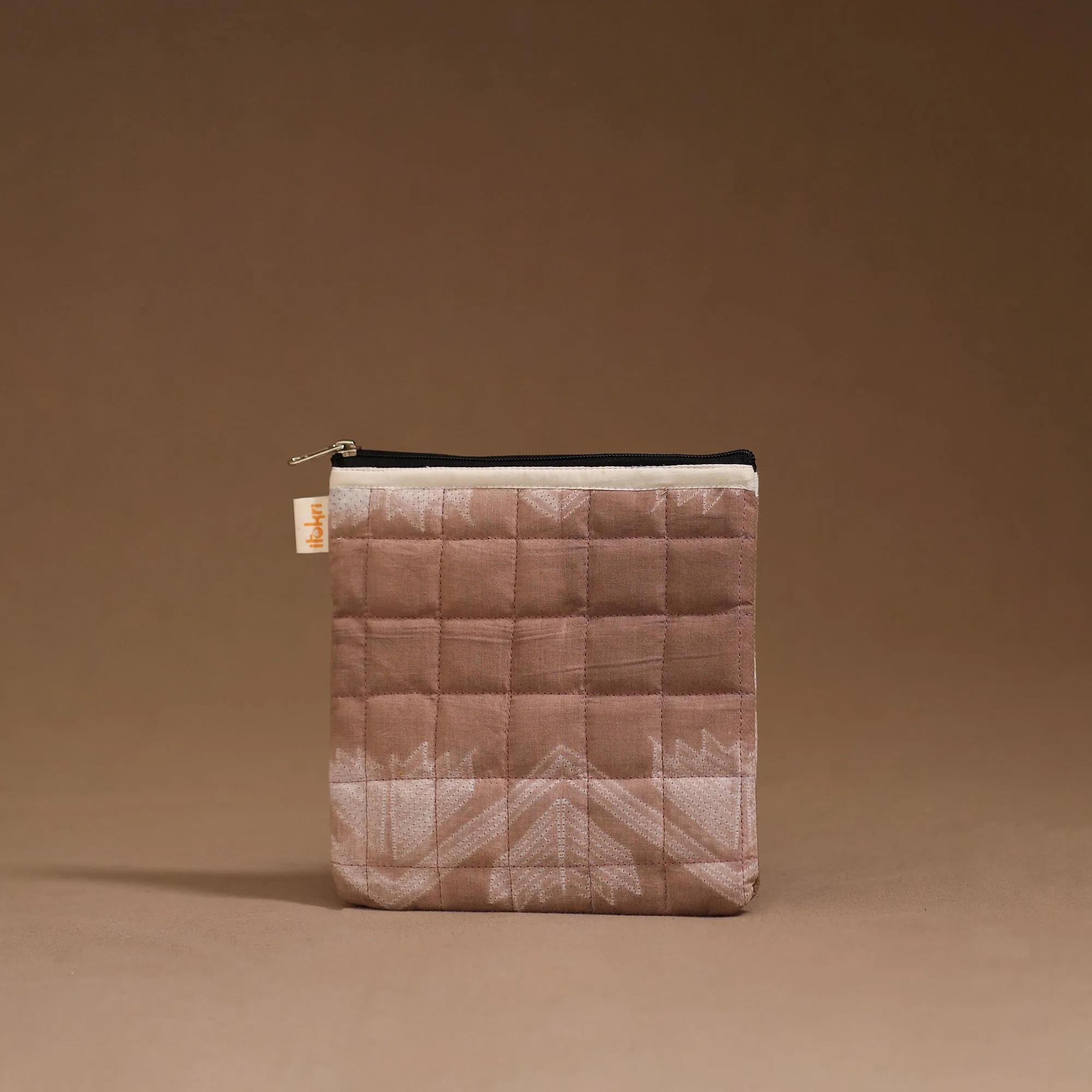 Brown - Handmade Quilted Utility Pouch 30 sold by Itokri product image thumbnail 2